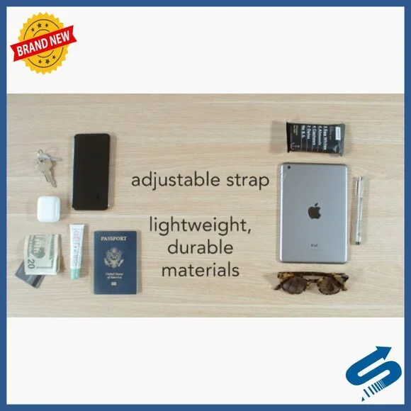Small Lightweight Crossbody Bag Water-Resistant RFID Travel Purse